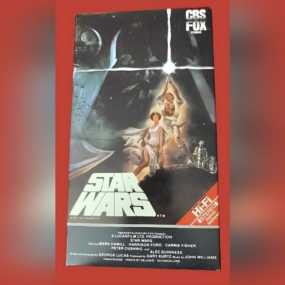 Star Wars VHS Tape - Black Cover